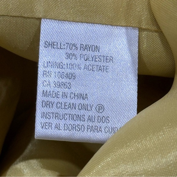 Structured Mandarin Collar Career Blazer Jacket Womens 10 Office Workwear Tahari - Picture 11 of 11